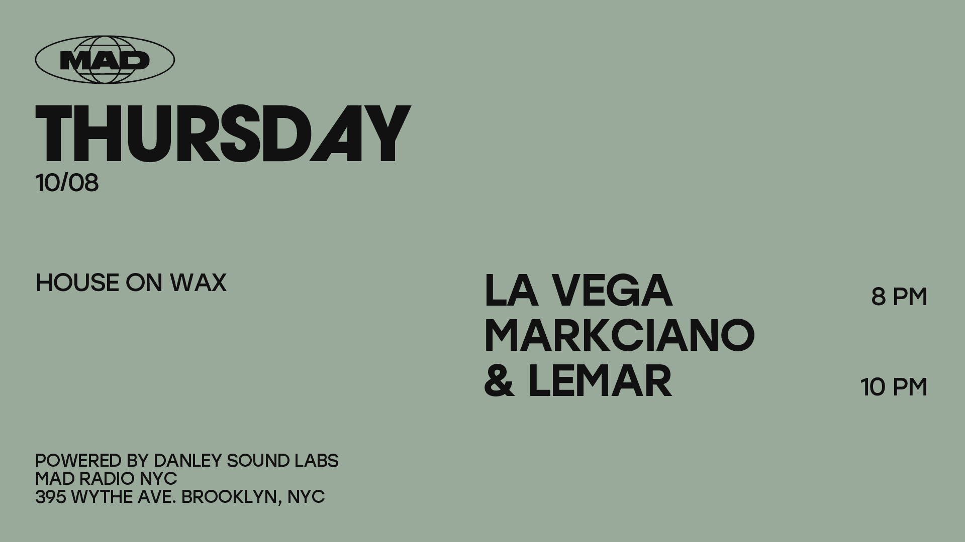 House On Wax: La Vega / Markciano & Lemar